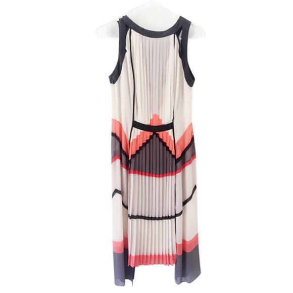 BCBG Runway Dietrich Pleated Silk Dress (New) - Picture 2 of 7